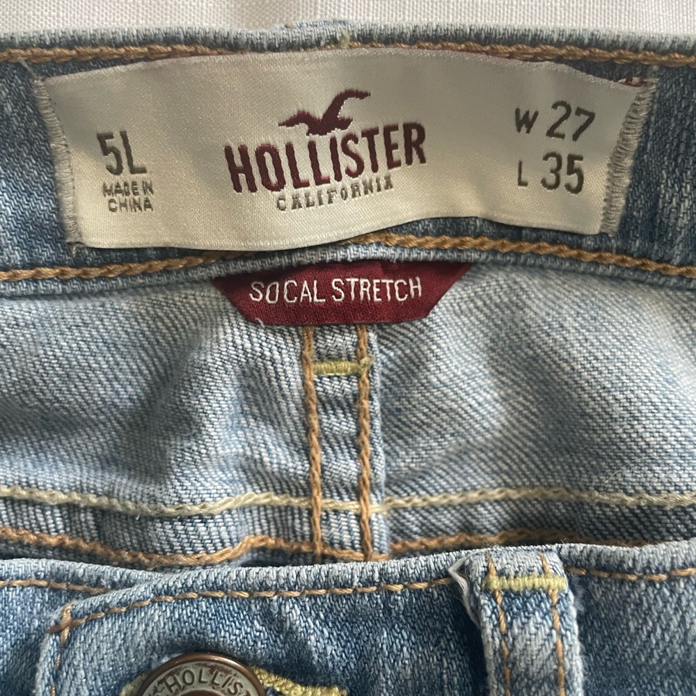 Hollister Women's High Rise Light Blue Jeans
